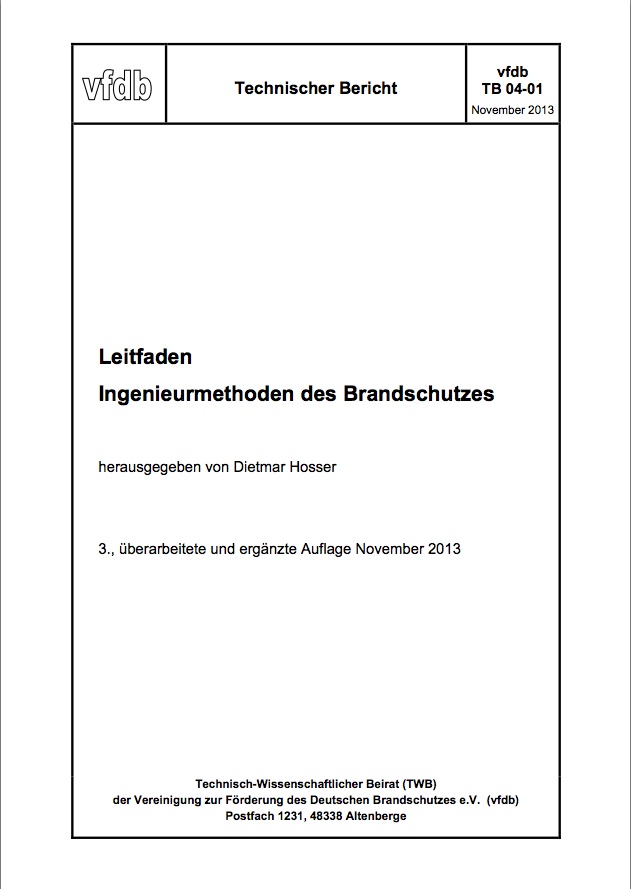 Titelblatt vfdb-Leitfaden 2013