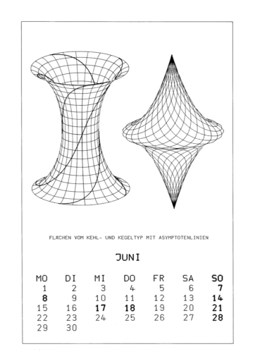 Calendar 1987 Bilder aus der Differentialgeometrie