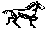 The horse is running arbitrarily fast  in the animation HORSE