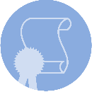 Stylized image of an award